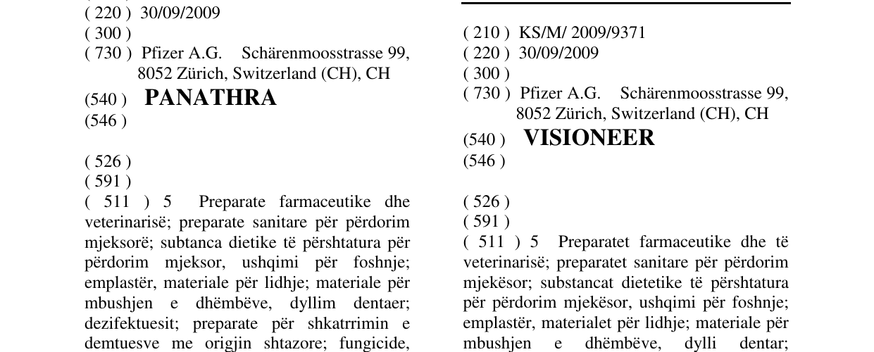 Zëri i markës VISIONEER në buletin