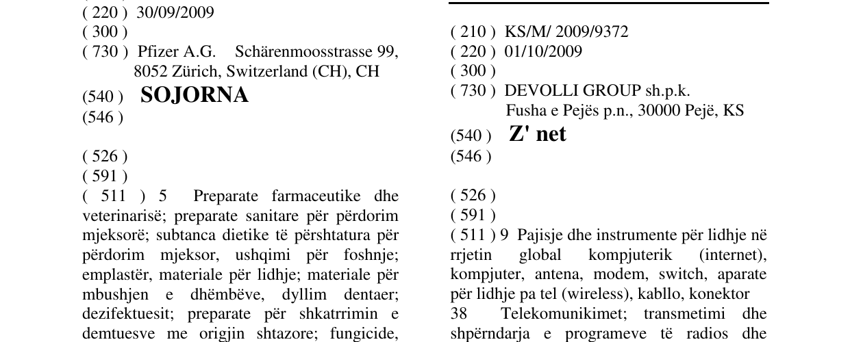 Zëri i markës Z' net në buletin