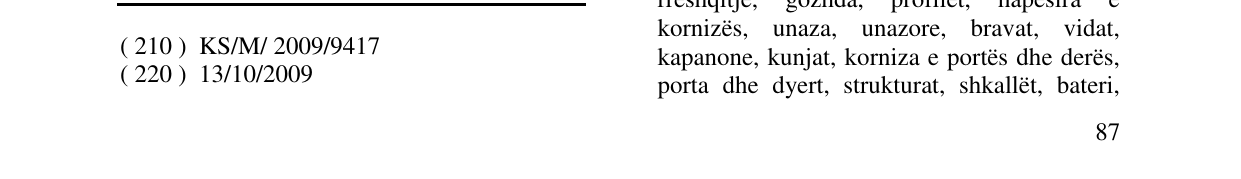 The entry of the trademark RABIVAC in the bulletin