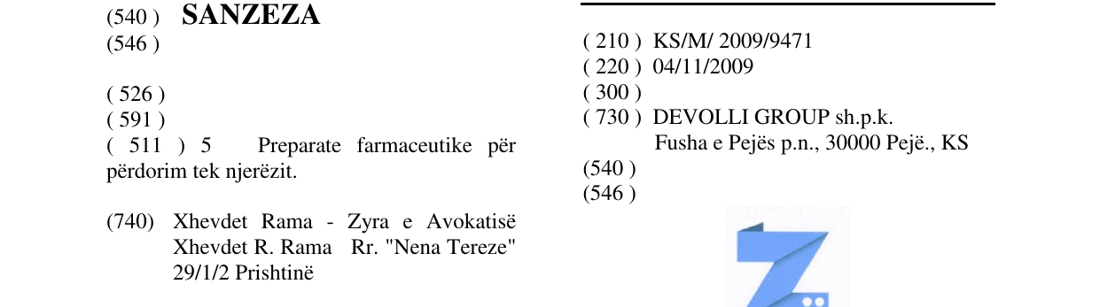 Zëri i markës Z në buletin