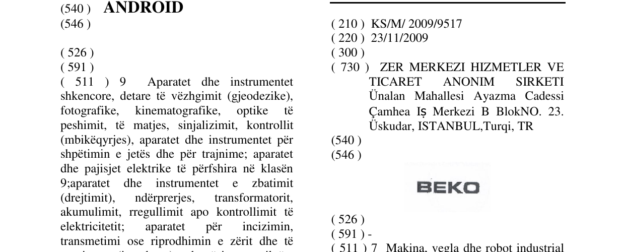 Zëri i markës BEKO në buletin