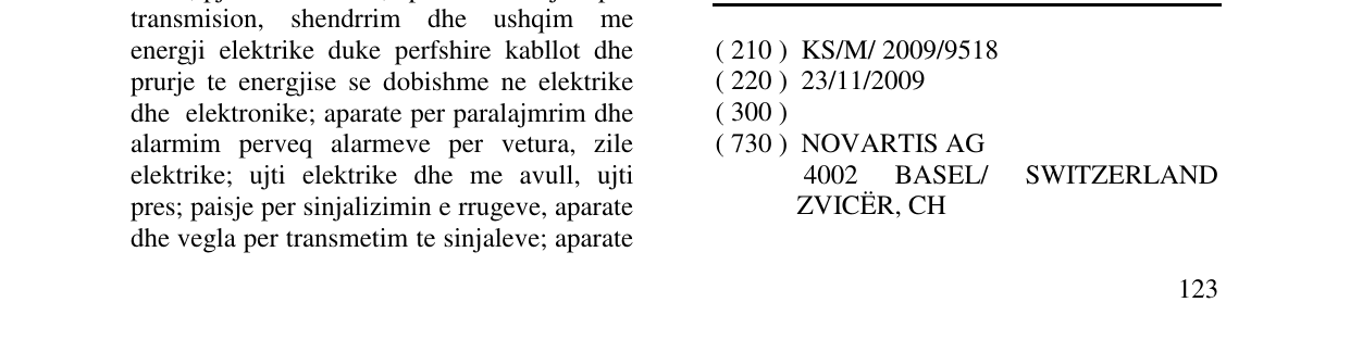 Zëri i markës KETONAL TERMO në buletin