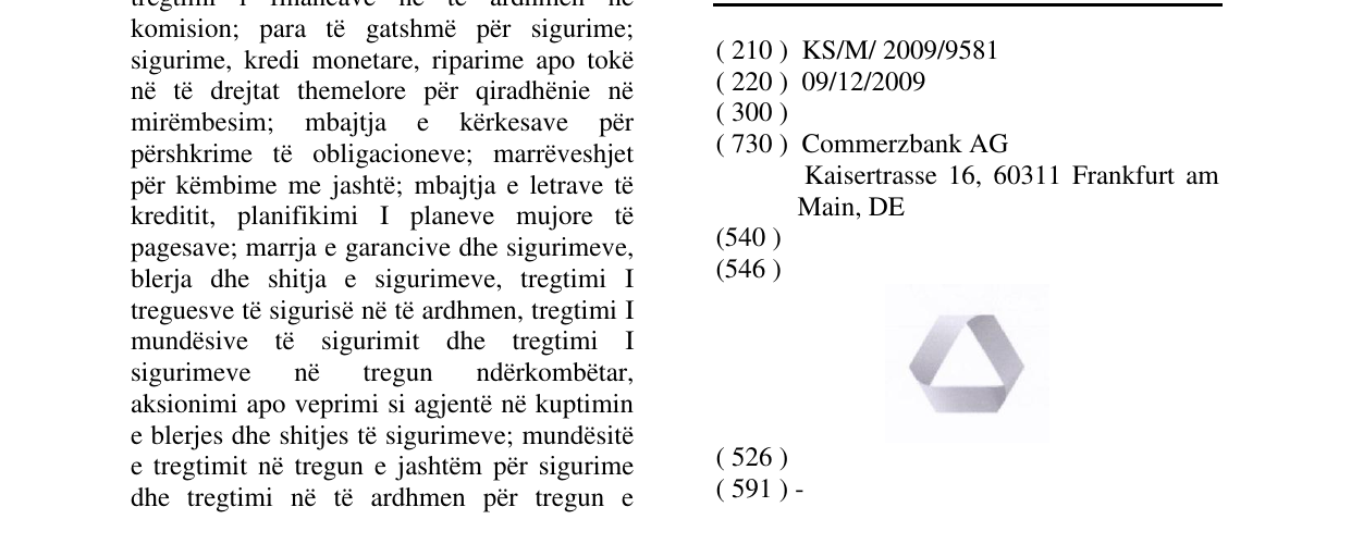 Zëri i markës Markë figurative në buletin