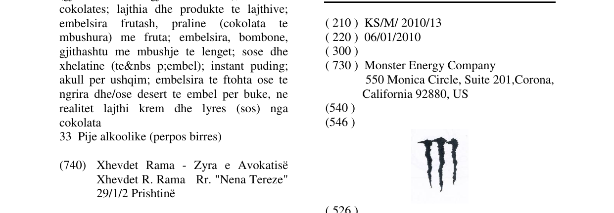 Zëri i markës Markë figurative në buletin