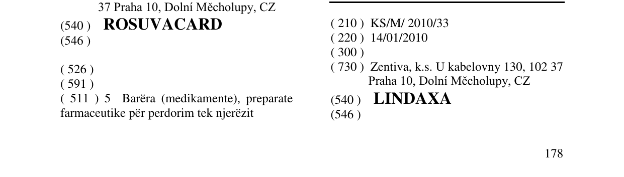 Zëri i markës LINDAXA në buletin