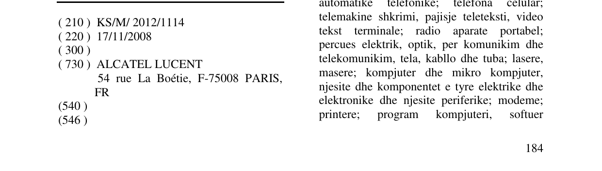 Zëri i markës Markë figurative në buletin