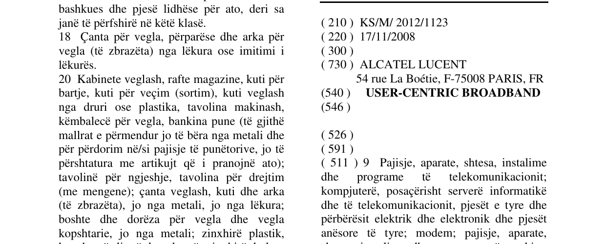Zëri i markës USER-CENTRIC BROADBAND në buletin