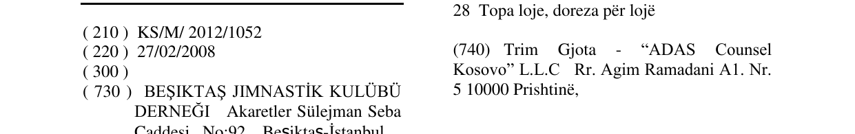 Zëri i markës Markë figurative në buletin