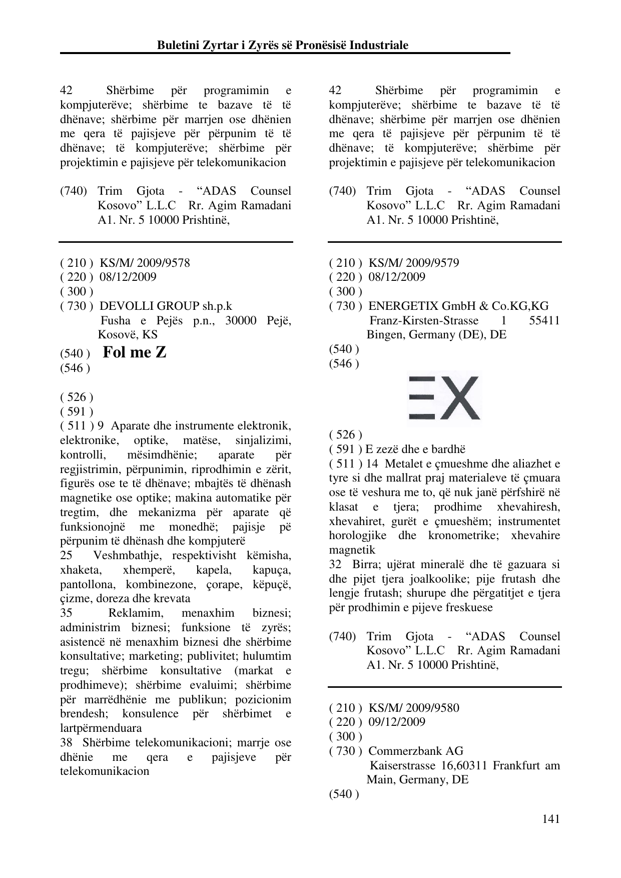 Faqja 141 e buletinit