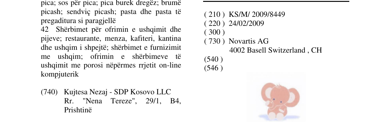 Zëri i markës Markë figurative në buletin