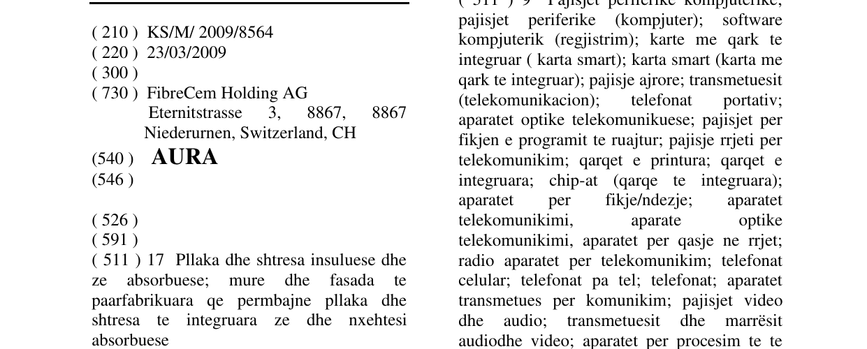 Zëri i markës AURA në buletin