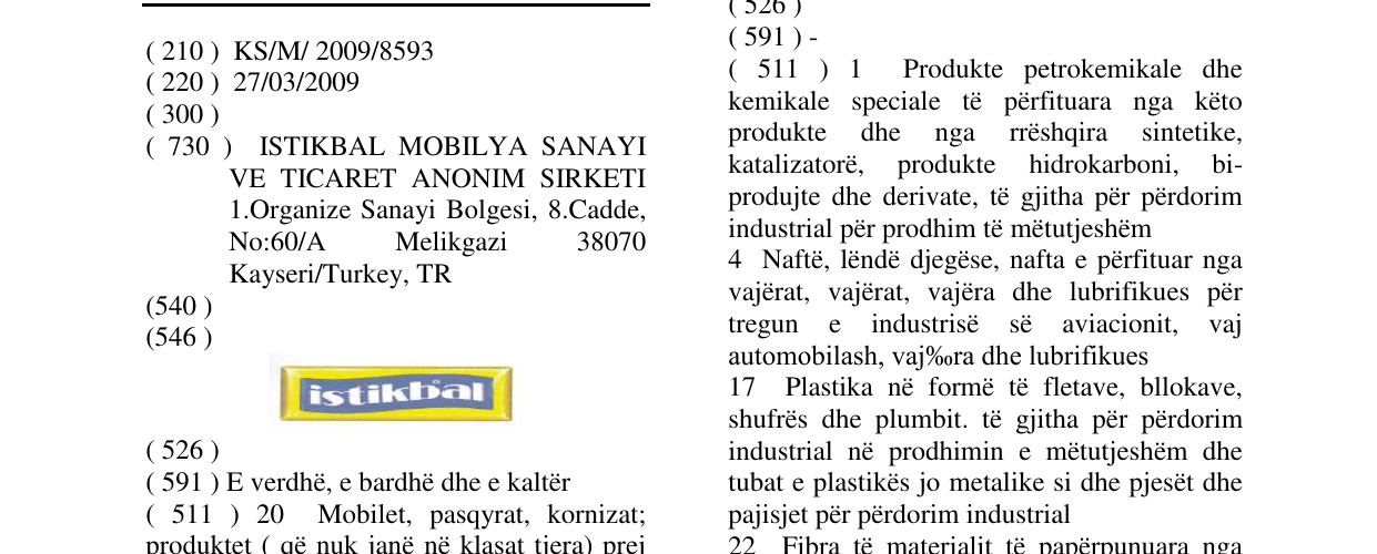 Zëri i markës Markë figurative në buletin
