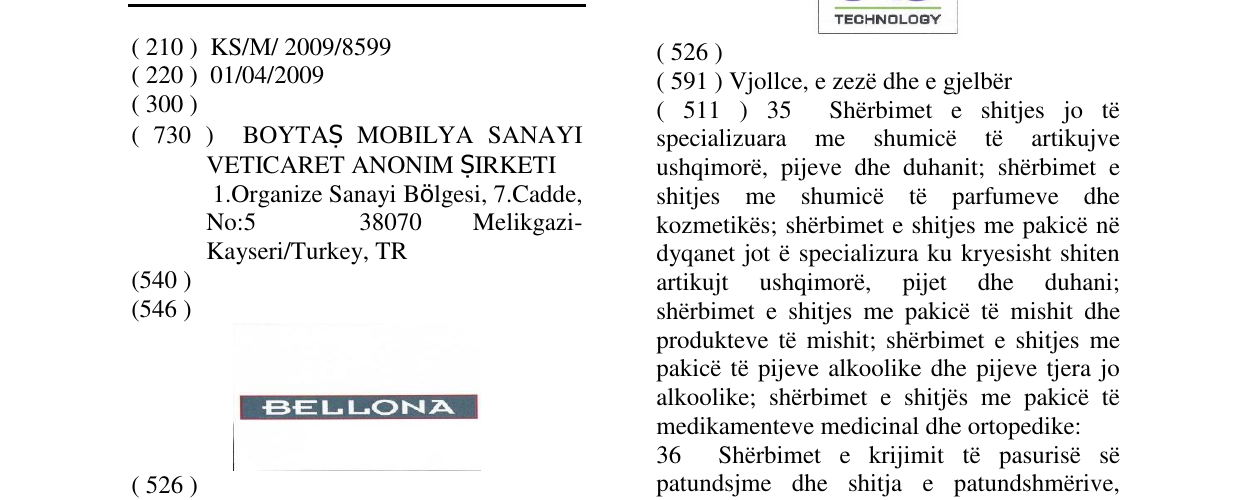 Zëri i markës BELLONA në buletin