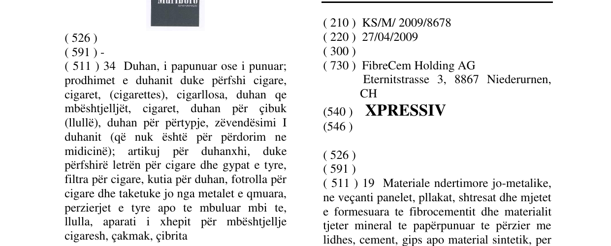 Zëri i markës XPRESSIV në buletin