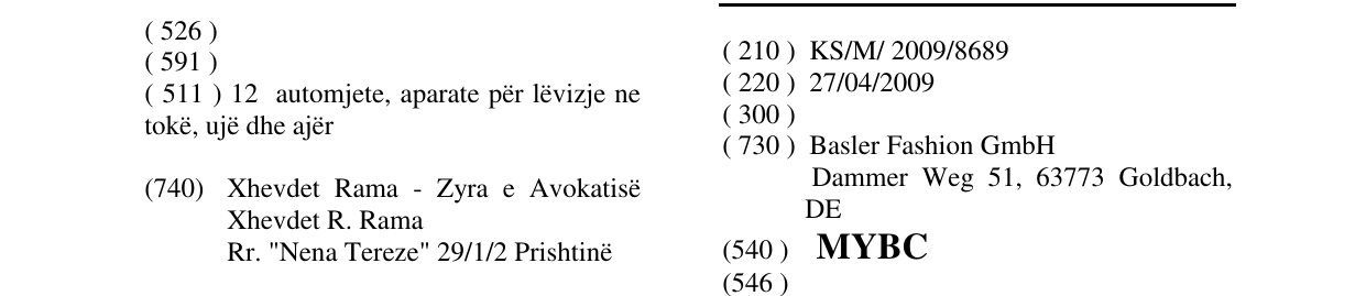 Zëri i markës MYBC në buletin