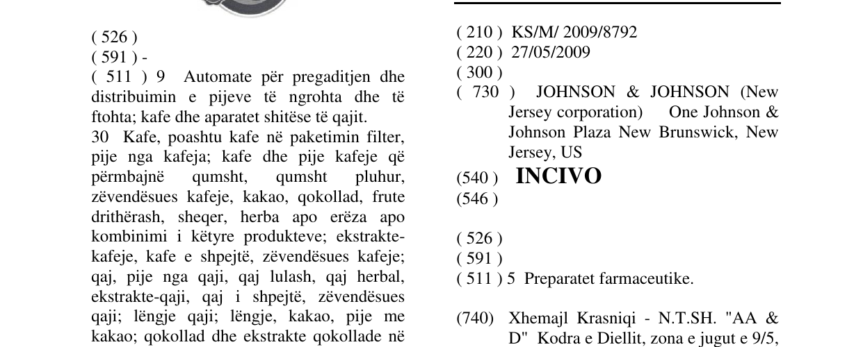 Zëri i markës INCIVO në buletin