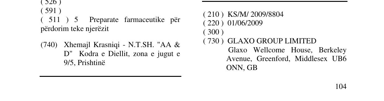 Zëri i markës alli në buletin