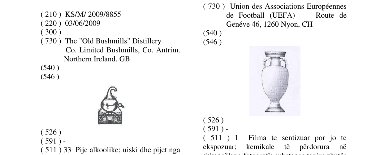 Zëri i markës Markë figurative në buletin