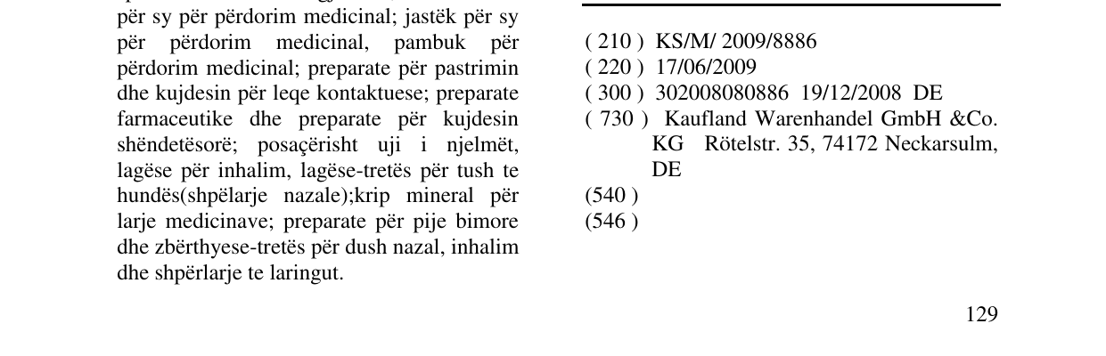 Zëri i markës CONCEPT në buletin