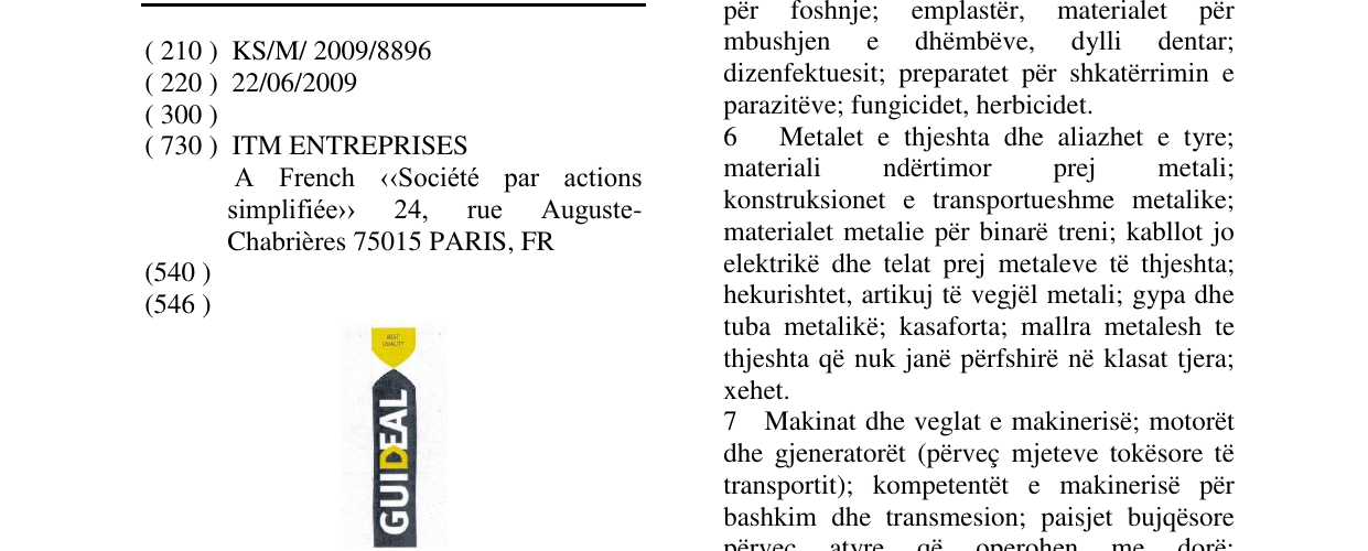 Zëri i markës GUIDEAL në buletin