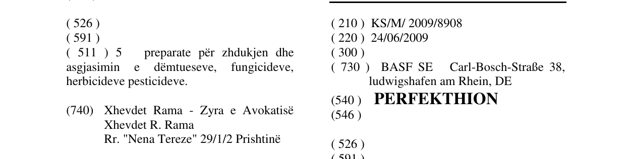 Zëri i markës PERFEKTHION në buletin