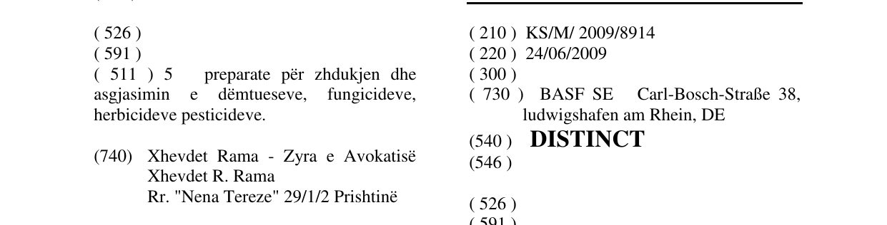 Zëri i markës DISTINCT në buletin