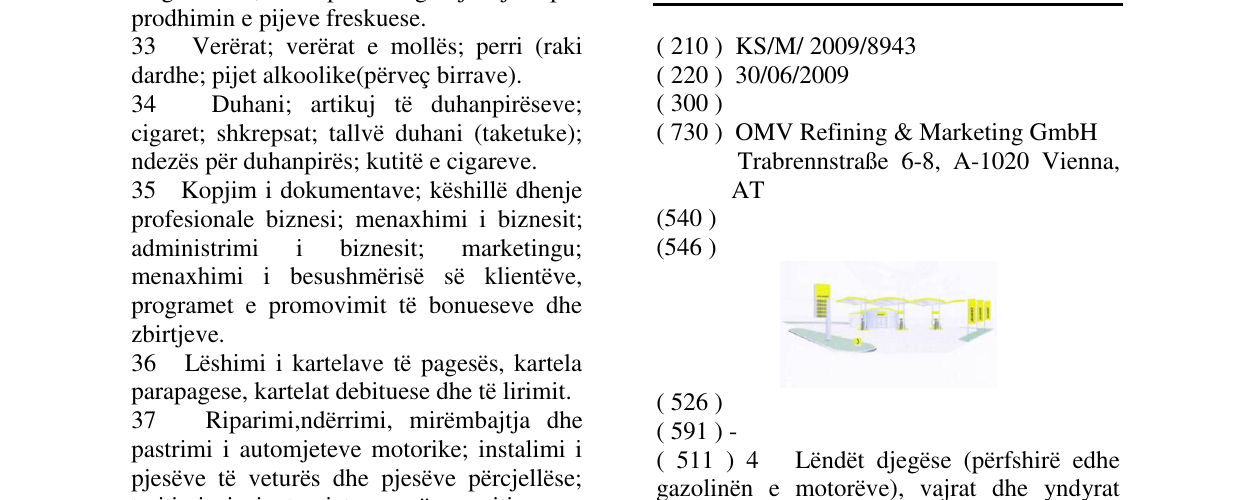 Zëri i markës Markë figurative në buletin