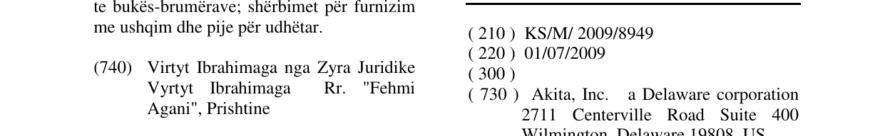 Zëri i markës CHARTIS në buletin