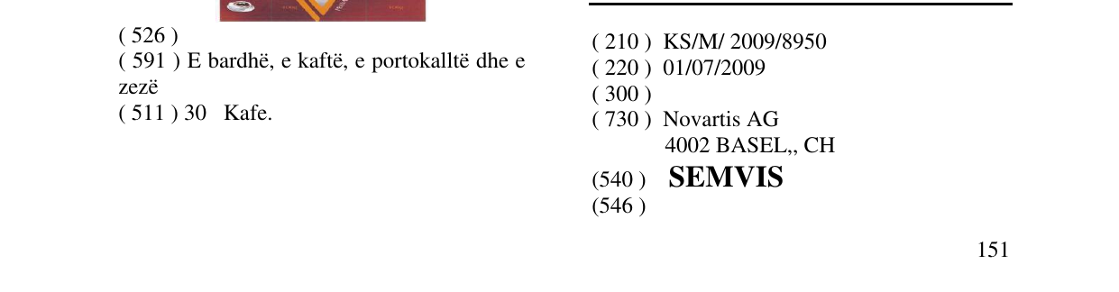 Zëri i markës SEMVIS në buletin