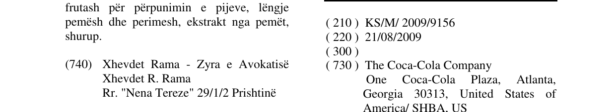 Der Eintrag der Marke TUMULT im Bulletin