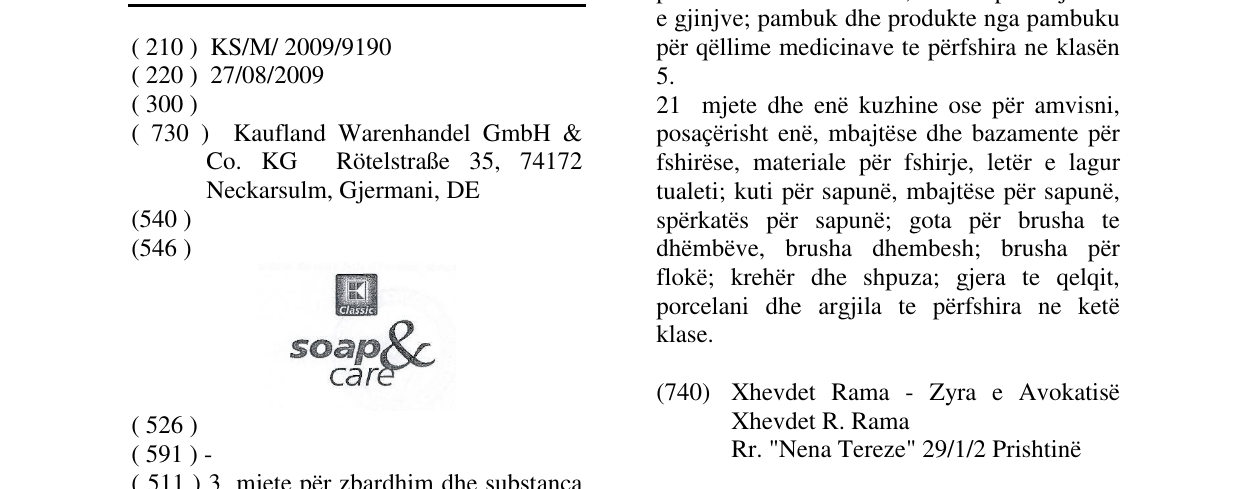 Zëri i markës soap&care në buletin