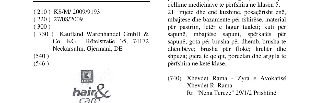 Zëri i markës hair&care në buletin