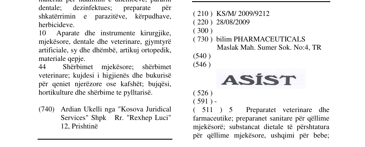 Zëri i markës ASIST në buletin