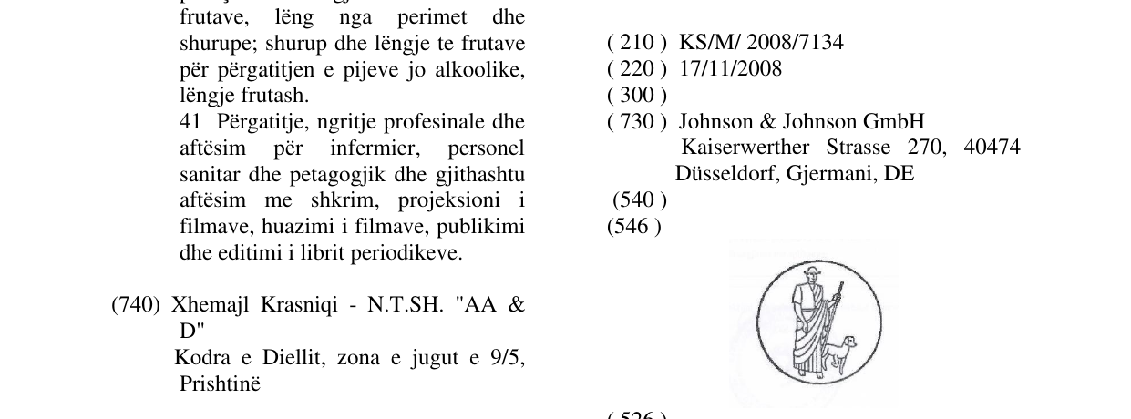Zëri i markës Markë figurative në buletin