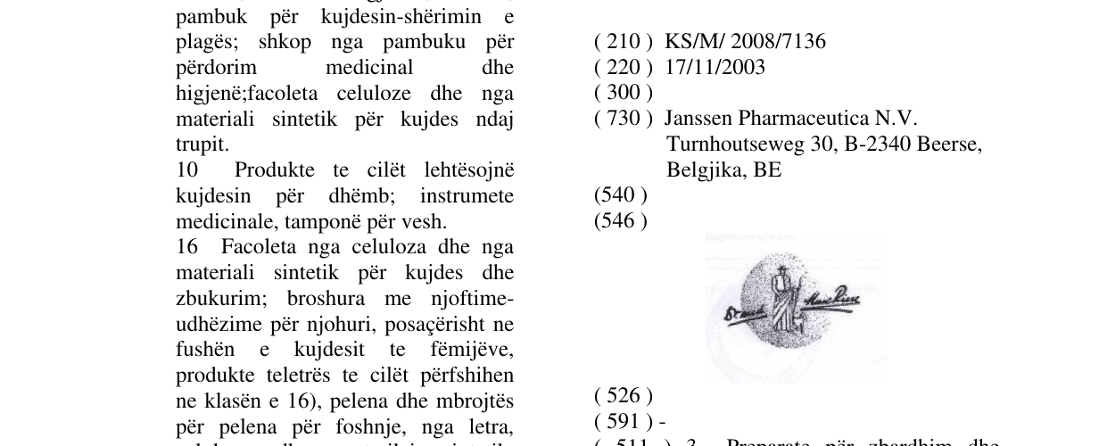 Zëri i markës Markë figurative në buletin