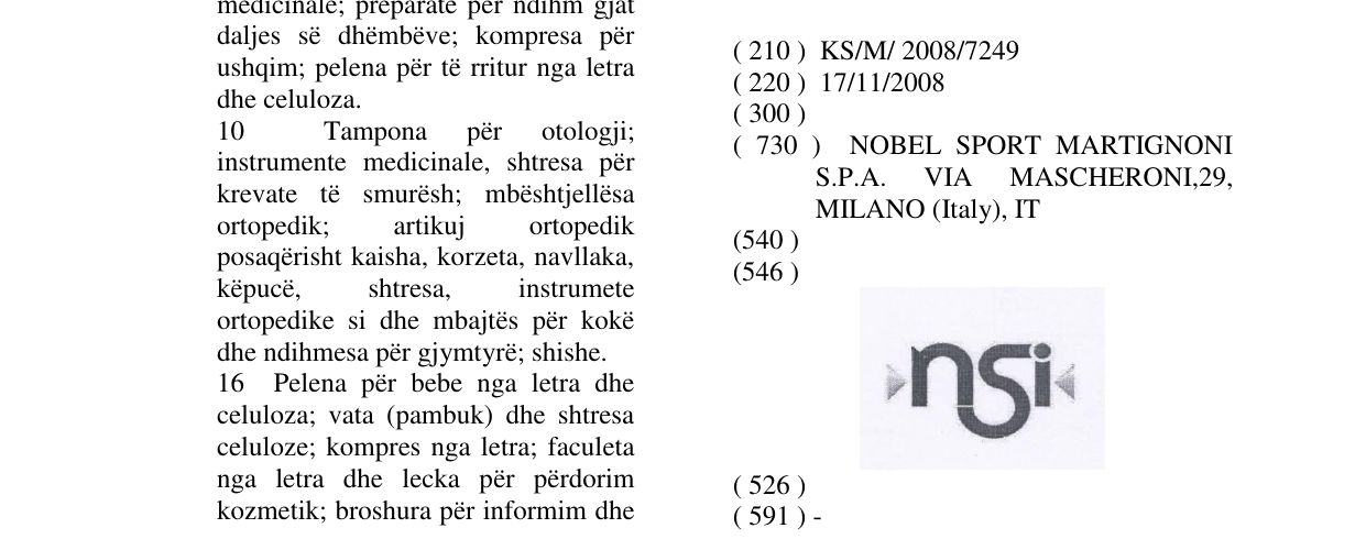 Zëri i markës Markë figurative në buletin