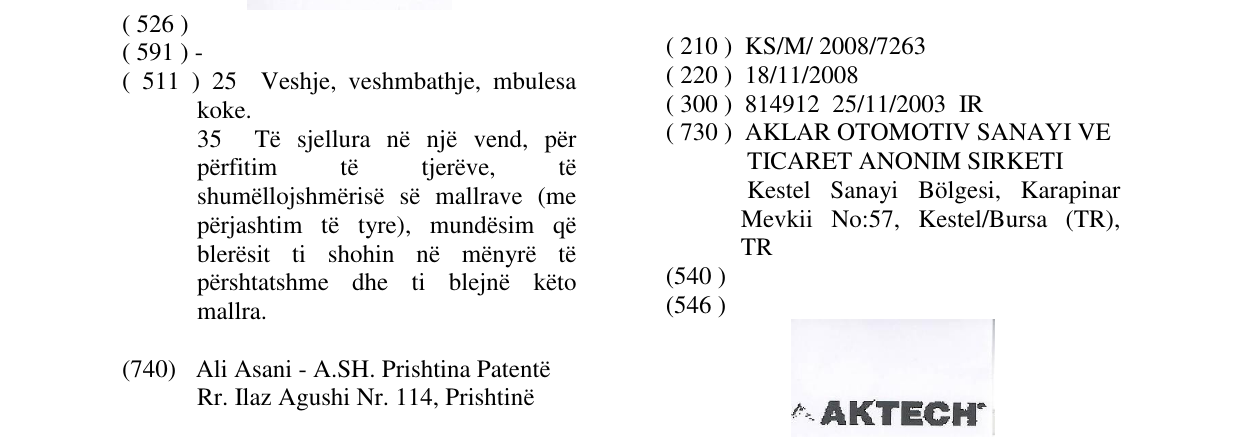Zëri i markës AKTECH në buletin