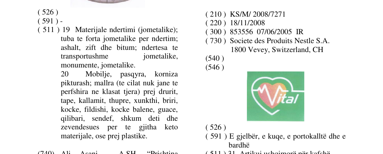 Zëri i markës VITAL në buletin