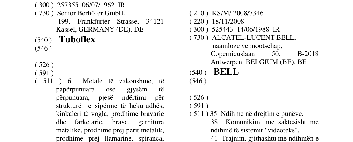 Zëri i markës BELL në buletin