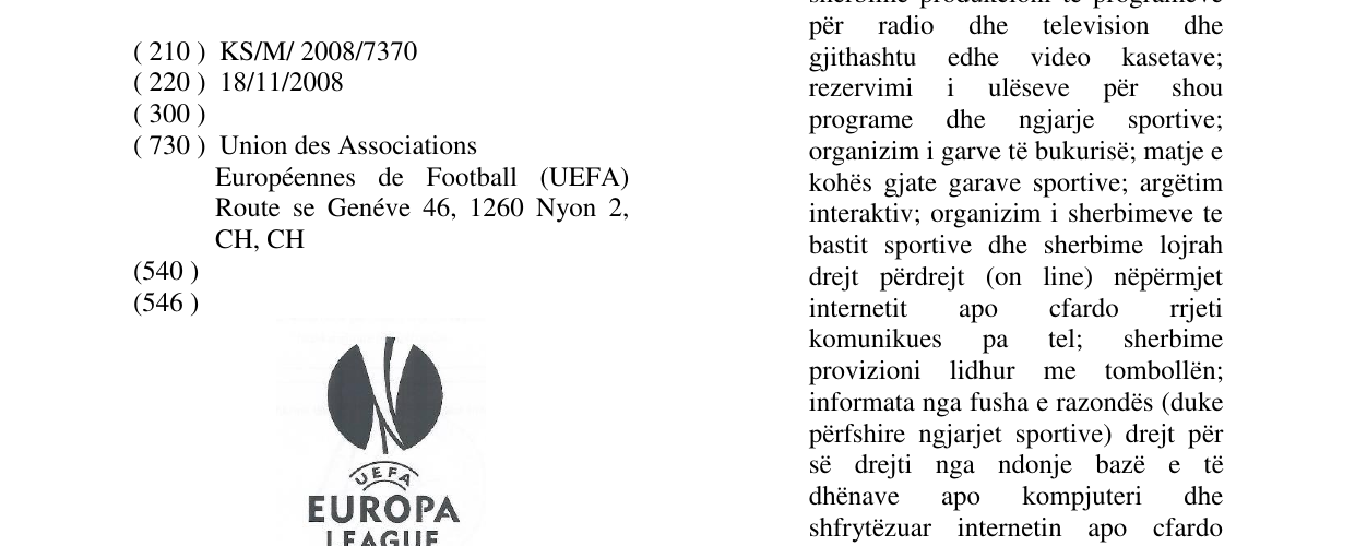 Zëri i markës Markë figurative në buletin