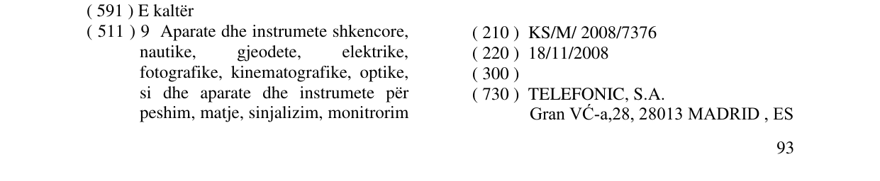 Zëri i markës Markë figurative në buletin