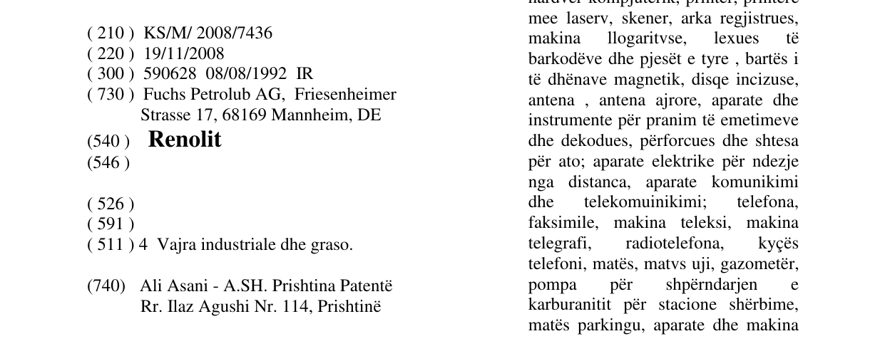 Zëri i markës Renolit në buletin