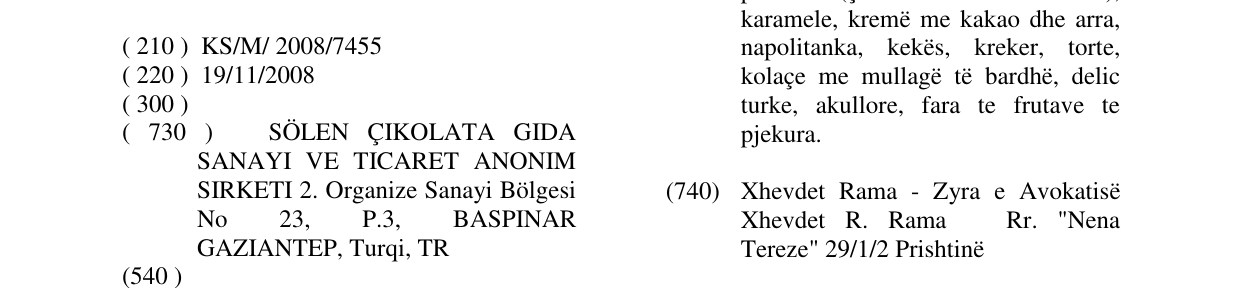 Zëri i markës SÖLEN DIAMOND në buletin