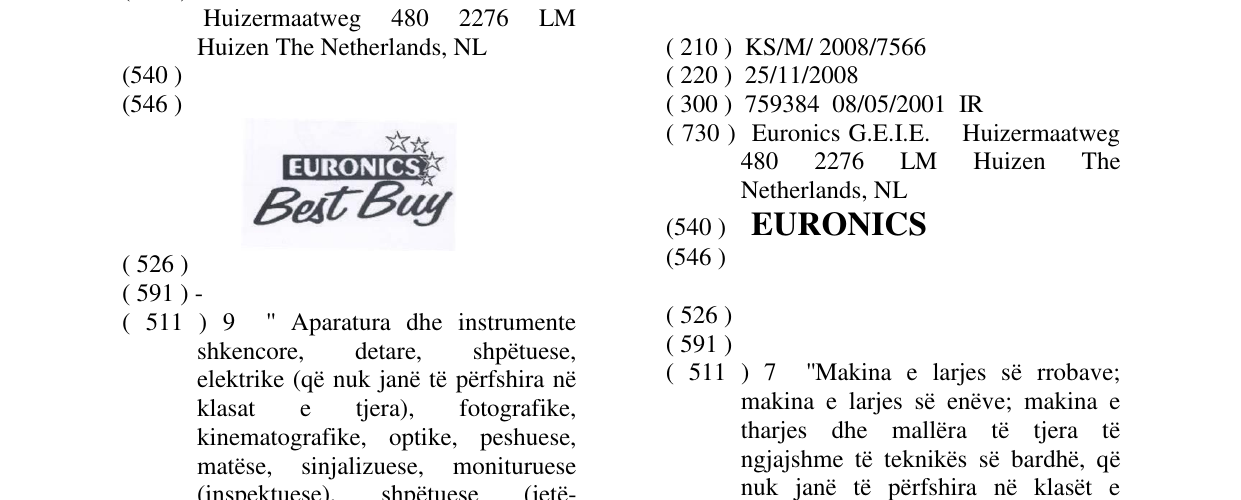 Zëri i markës EURONICS në buletin