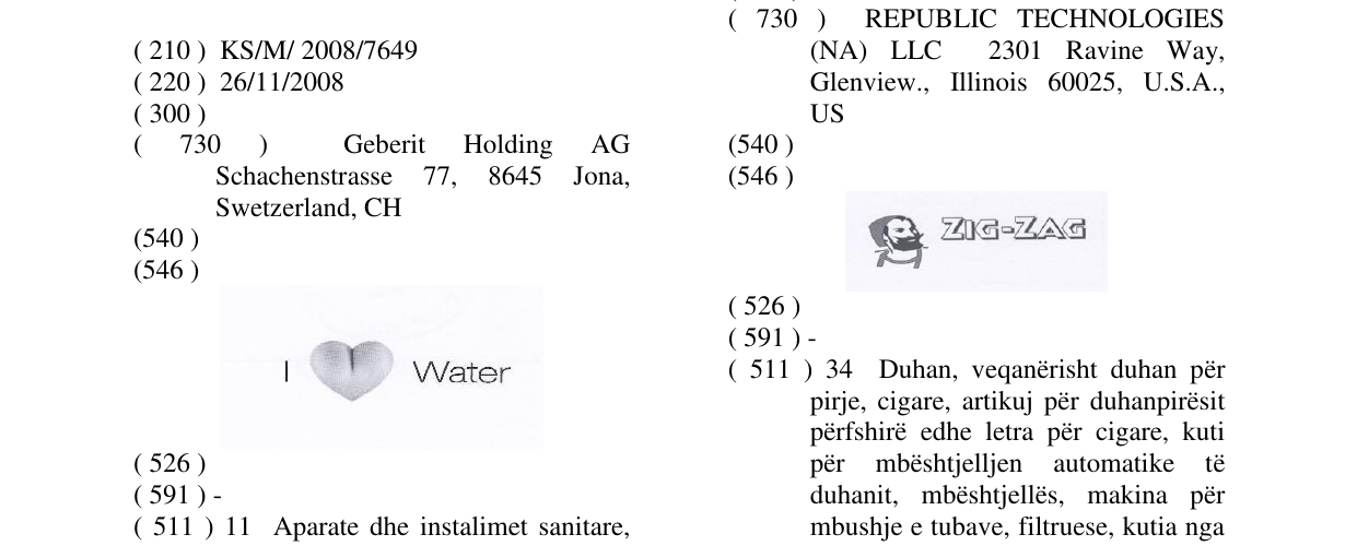 Zëri i markës I LOVE WATER në buletin