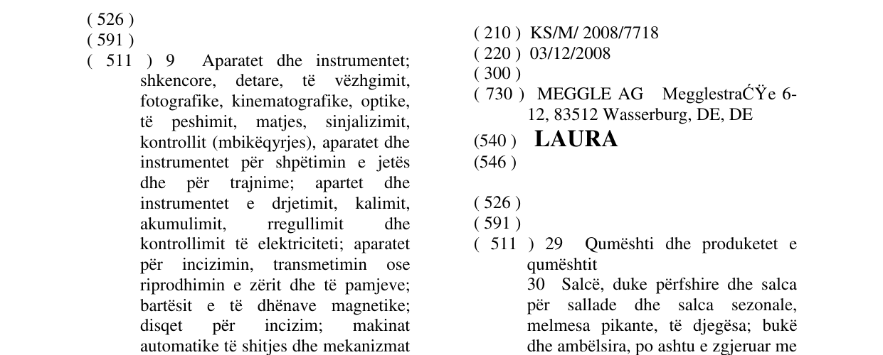 Zëri i markës LAURA në buletin