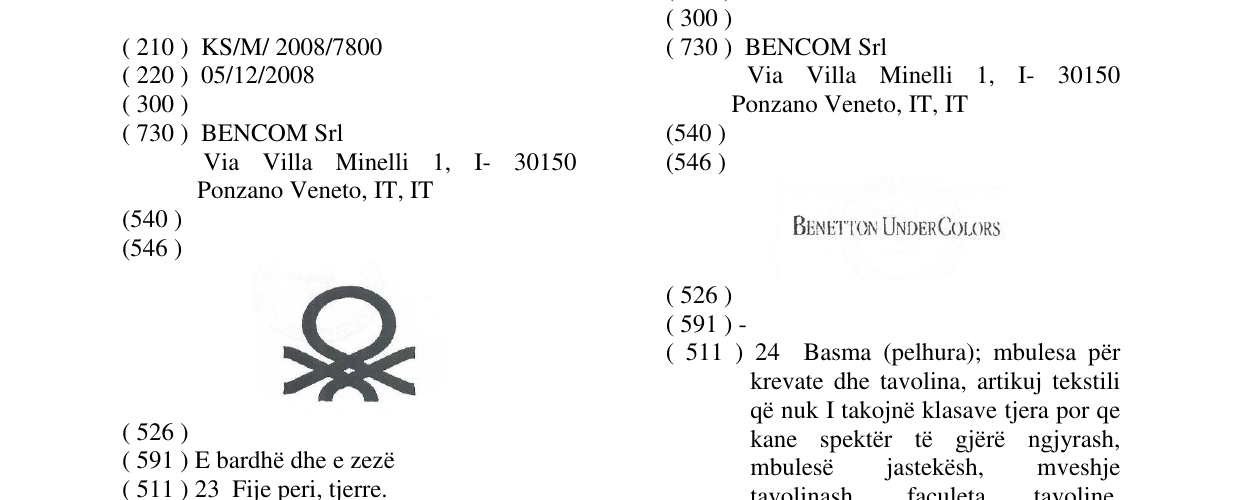 Zëri i markës Markë figurative në buletin