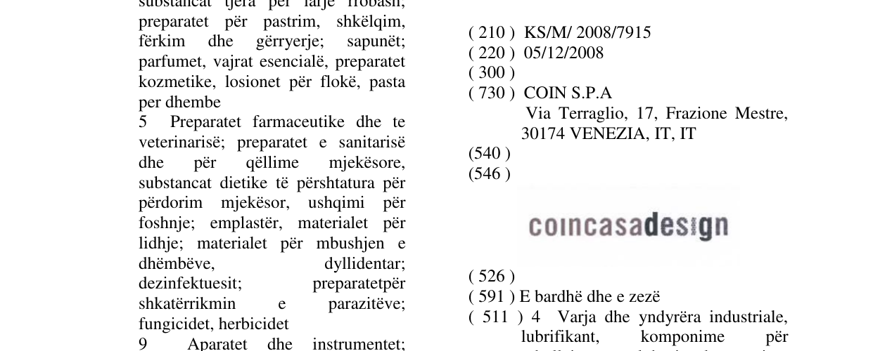 Zëri i markës coincasadesign në buletin