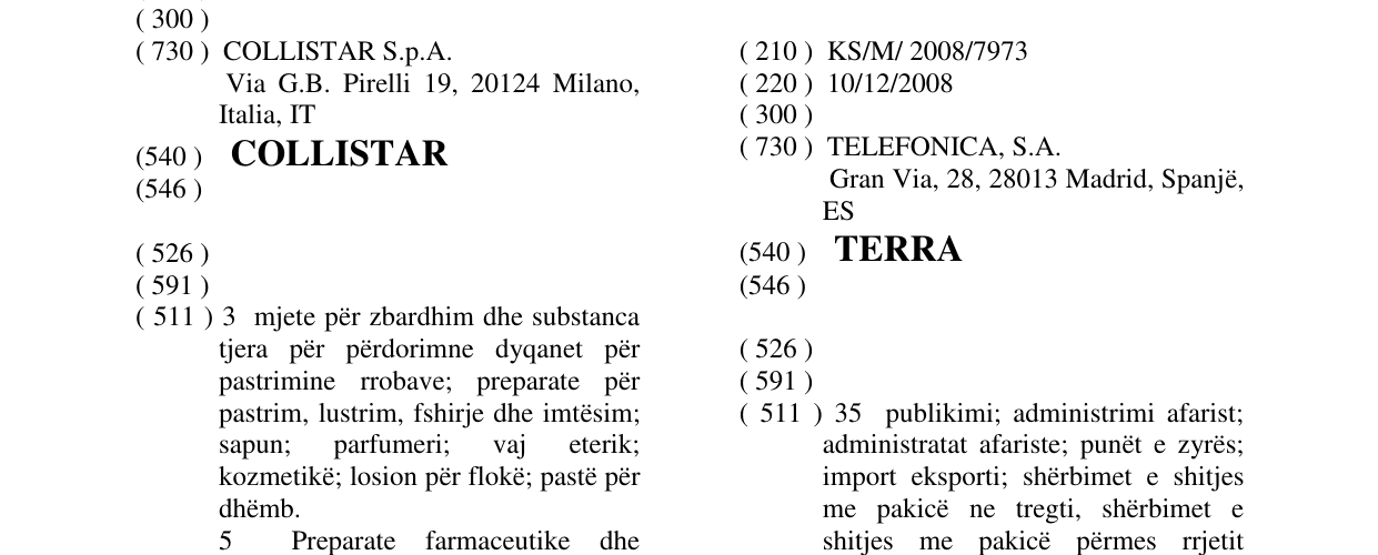 Zëri i markës TERRA në buletin