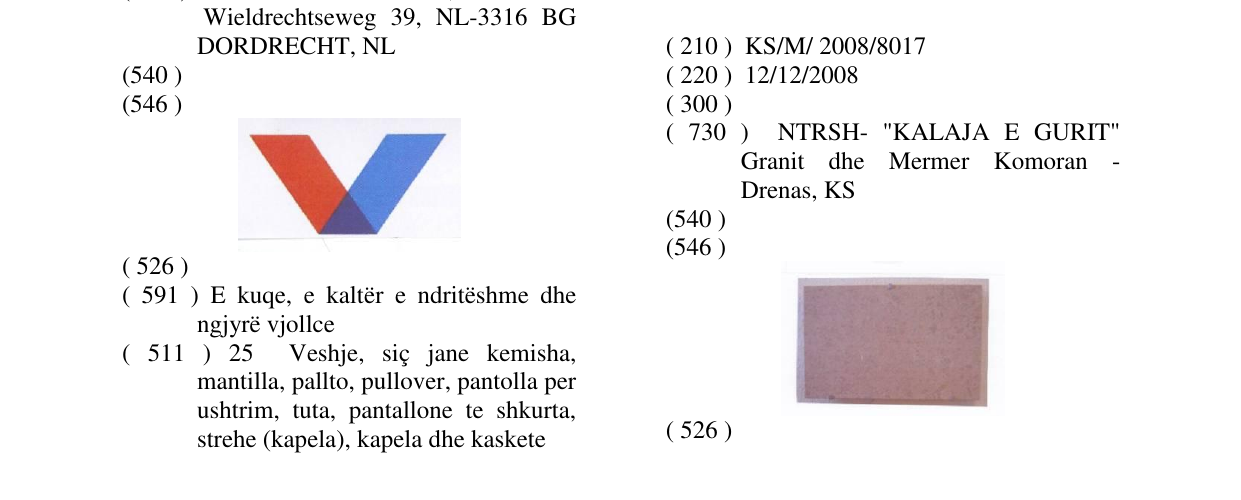 Zëri i markës Radiator prej Mermeri dhe Graniti në buletin